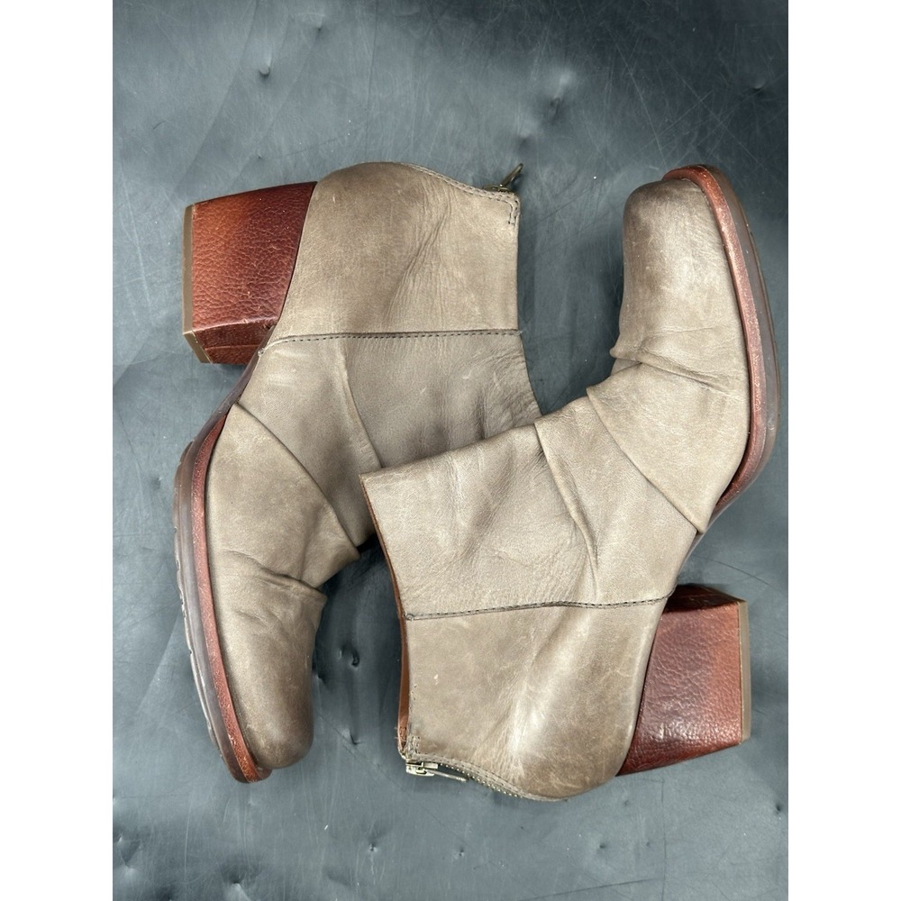 Kork Ease Kissel Boot Ruched Ankle Bootie SZ 7 M Rustic Brown Boots - Picture 8 of 11